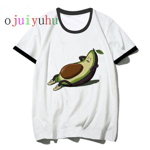 avocado vegan women t shirt ulzzang  kawaii cartoon tshirt harajuku 90s Graphic female short sleeve t-shirt summer clothes