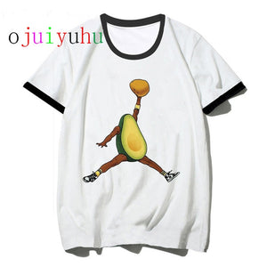 avocado vegan women t shirt ulzzang  kawaii cartoon tshirt harajuku 90s Graphic female short sleeve t-shirt summer clothes