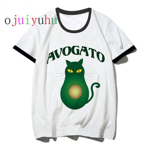 avocado vegan women t shirt ulzzang  kawaii cartoon tshirt harajuku 90s Graphic female short sleeve t-shirt summer clothes