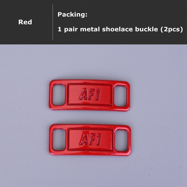 2pcs/pair Shoelace Buckle Metal Shoelaces AF1 Shoelaces buckle Accessories Metal Lace Lock DIY Sneaker Kits Metal Lace Buckle