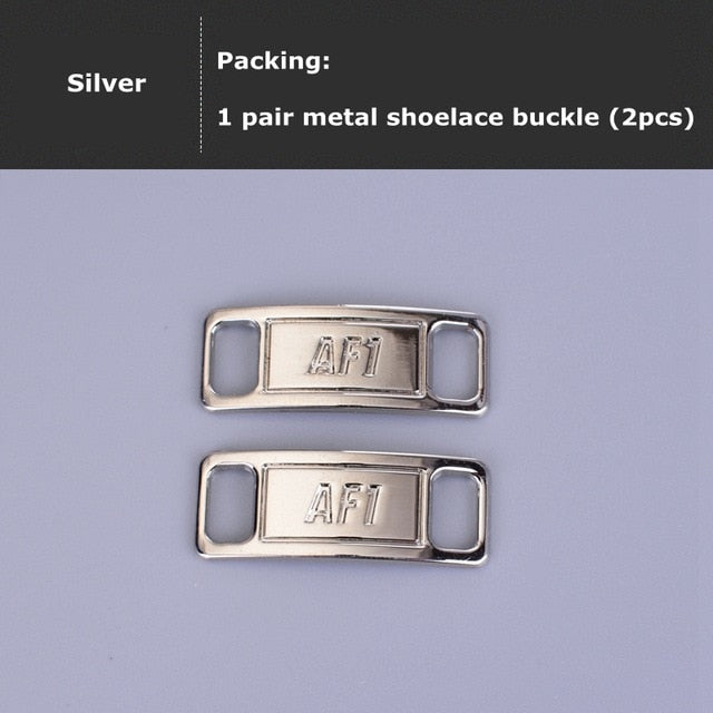 2pcs/pair Shoelace Buckle Metal Shoelaces AF1 Shoelaces buckle Accessories Metal Lace Lock DIY Sneaker Kits Metal Lace Buckle