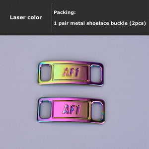 2pcs/pair Shoelace Buckle Metal Shoelaces AF1 Shoelaces buckle Accessories Metal Lace Lock DIY Sneaker Kits Metal Lace Buckle