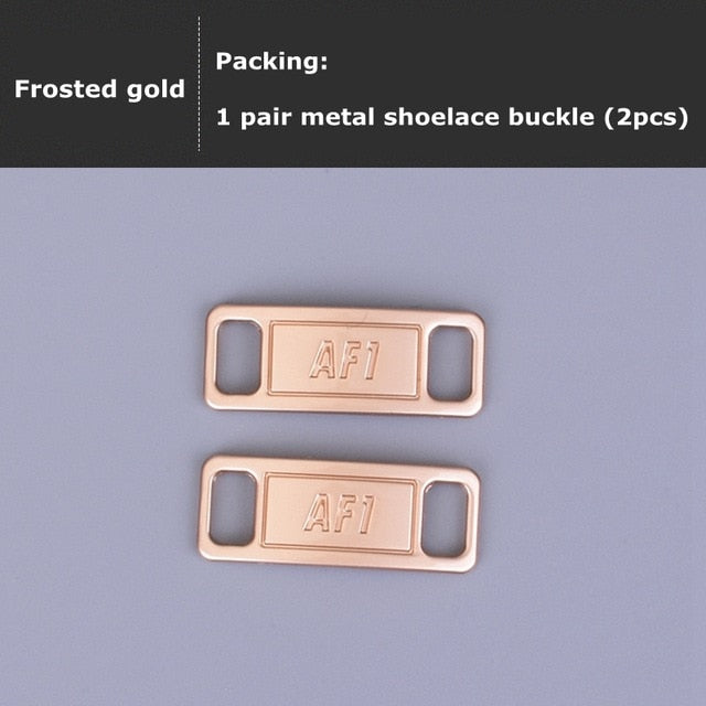 2pcs/pair Shoelace Buckle Metal Shoelaces AF1 Shoelaces buckle Accessories Metal Lace Lock DIY Sneaker Kits Metal Lace Buckle