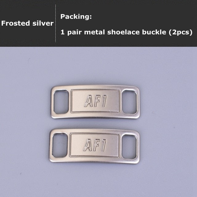 2pcs/pair Shoelace Buckle Metal Shoelaces AF1 Shoelaces buckle Accessories Metal Lace Lock DIY Sneaker Kits Metal Lace Buckle