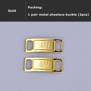 2pcs/pair AF1 Shoelaces buckle Shoelace Buckle Metal Shoelaces Accessories Metal Lace Lock DIY Sneaker Kits Metal Lace Buckle