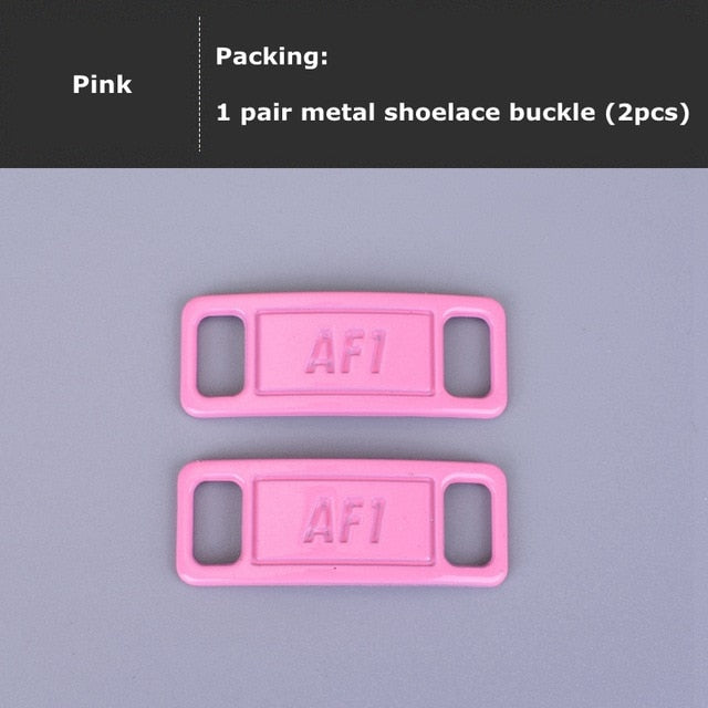 2pcs/pair AF1 Shoelaces buckle Shoelace Buckle Metal Shoelaces Accessories Metal Lace Lock DIY Sneaker Kits Metal Lace Buckle