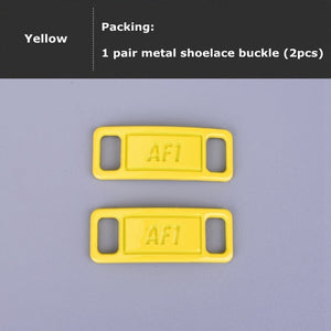 2pcs/pair AF1 Shoelaces buckle Shoelace Buckle Metal Shoelaces Accessories Metal Lace Lock DIY Sneaker Kits Metal Lace Buckle