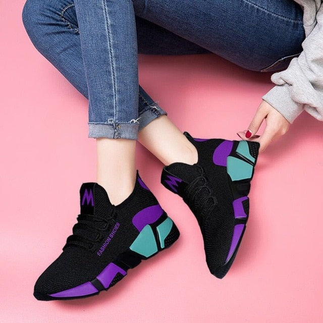 2020 New Spring Women casual shoes Breathable Mesh platform Sneakers Women New Fashion mesh sneakers shoes woman tenis feminino